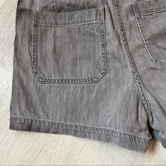 Madewell Denim Snap-Belt Paperbag Shorts Pale Grey - Picture 10 of 16